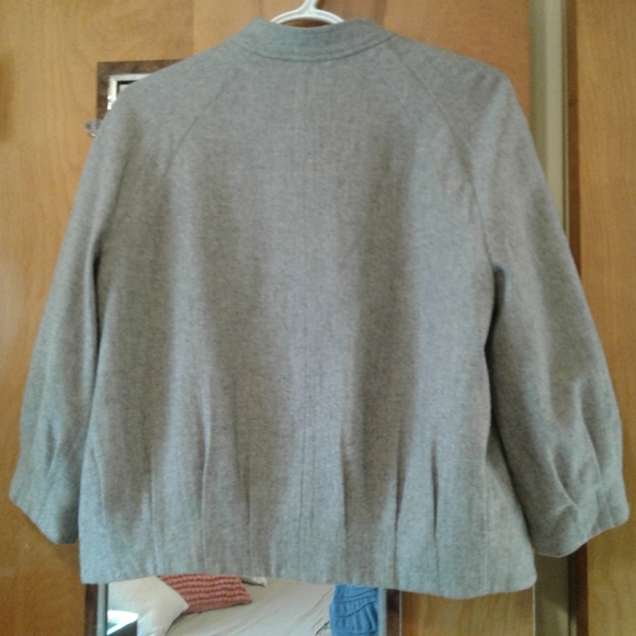 Joe Fresh Grey Flannel Bomber - Picture 2 of 4